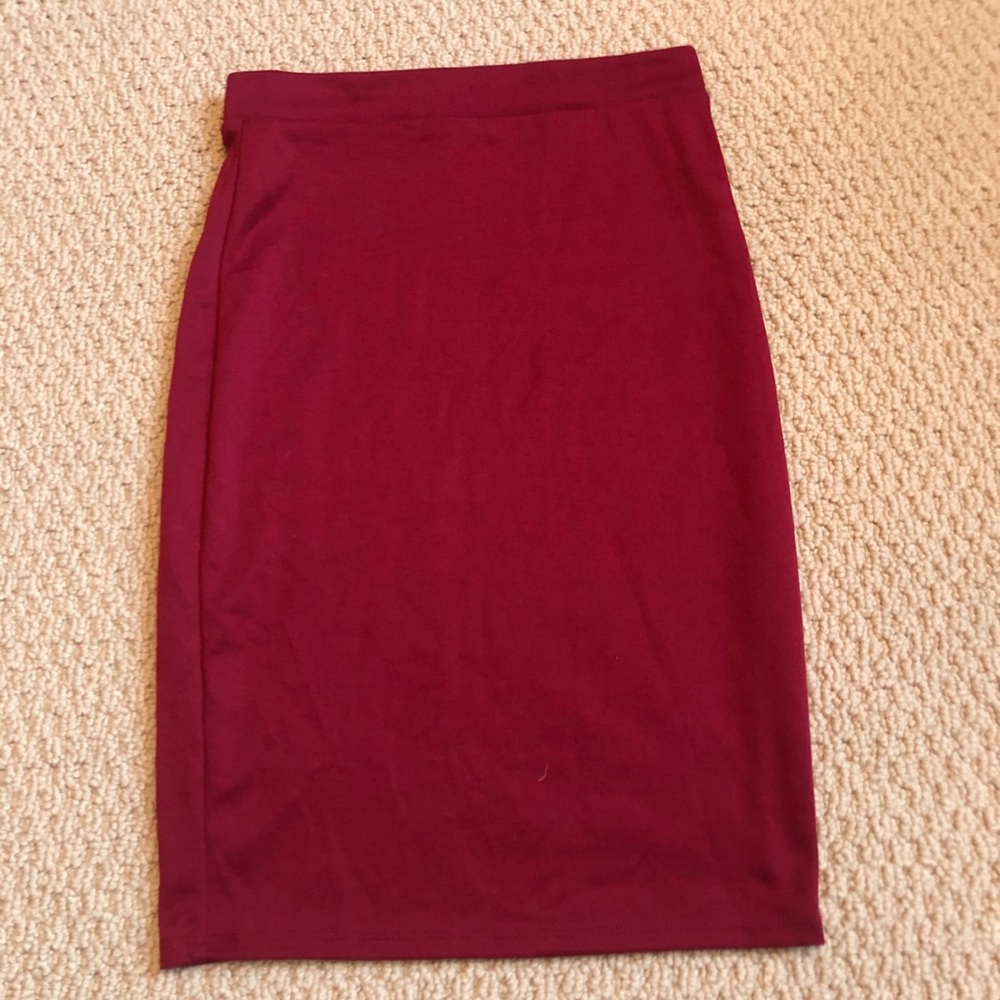 LA Hearts Red Pencil Skirt